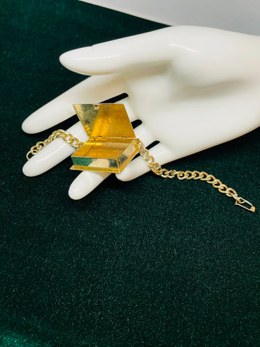 Gold Book Charm Bracelet